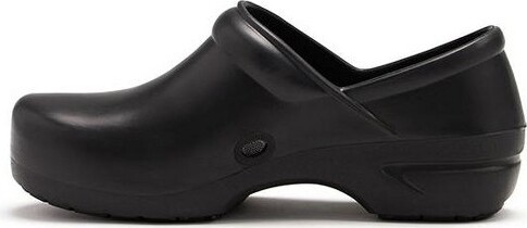 Anywear Guardian Angel Slip-On Nursing Clogs for Women and Men - Non-Slip Work Shoes with Exceptional EVA Cushioning - Black, 15 Women/13 Men