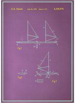 Thumbnail for your product : Americanflat Wind Surfboard Patent Print Art