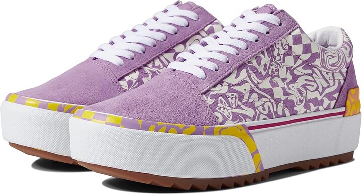 Vans Old Skool Stacked (Wavy Daze Sheer Lilac) Athletic Shoes - ShopStyle