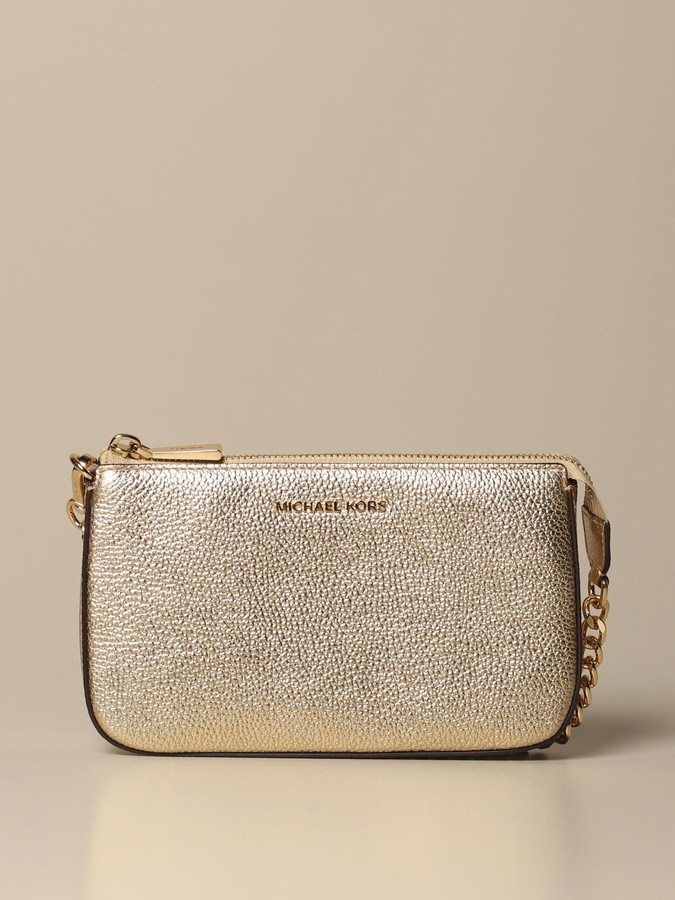 MICHAEL Michael Kors Chain Clutch In Laminated Leather - ShopStyle ...