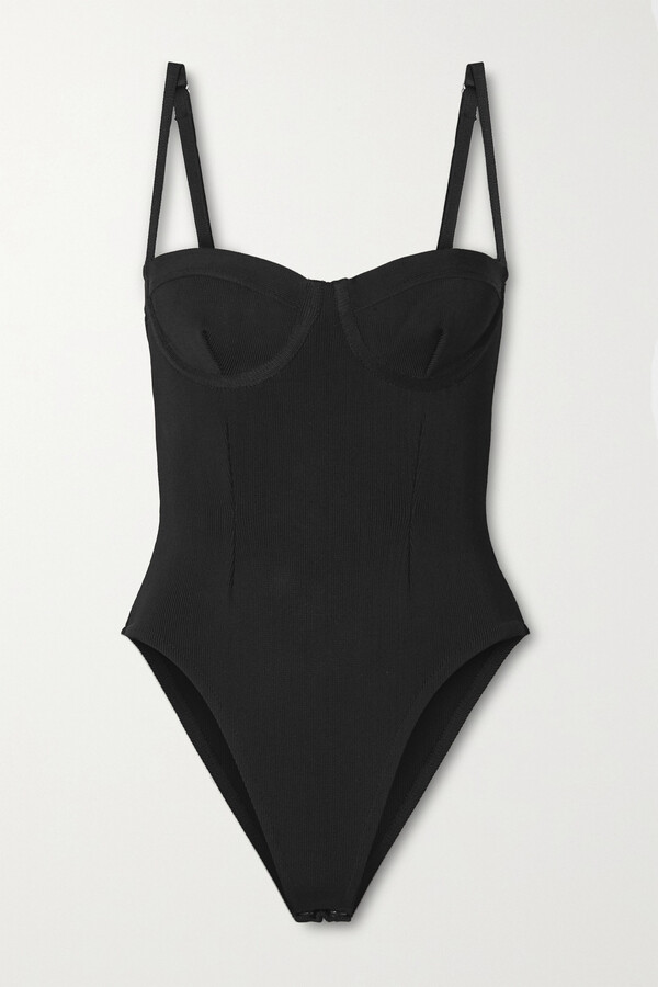 Haight Vintage Stretchknit Underwired Swimsuit Black ShopStyle One