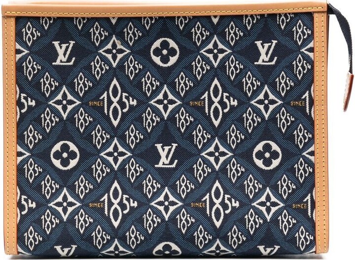 Pre-owned Louis Vuitton Trousse De Toilette 18 Brown Canvas Clutch Bag ()