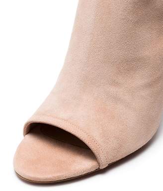 Aquazzura Pink Gaya 105 suede sandals