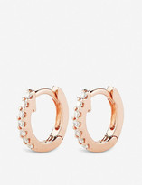 Thumbnail for your product : THE ALKEMISTRY Dana Rebecca Huggie rose-gold and diamond earrings