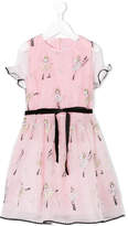 Thumbnail for your product : Simonetta ballerinas embroidered dress
