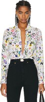 Thumbnail for your product : L'Agence Holly Long Sleeve Blouse in White