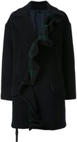 Thumbnail for your product : Unravel Project Ruffled Single-Breasted Coat