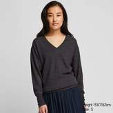 Thumbnail for your product : Uniqlo WOMEN Extra Fine Merino Relaxed V Neck Sweater