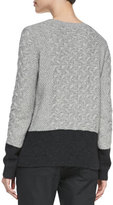 Thumbnail for your product : Vince Colorblock Cable Sweater