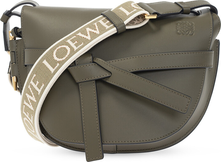 Green Gate mini leather cross-body bag, LOEWE