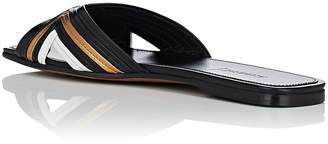 Alumnae Women's Mignon Metallic Leather Slide Sandals