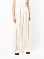 Thumbnail for your product : REJINA PYO Spencer pleated high-waist trousers