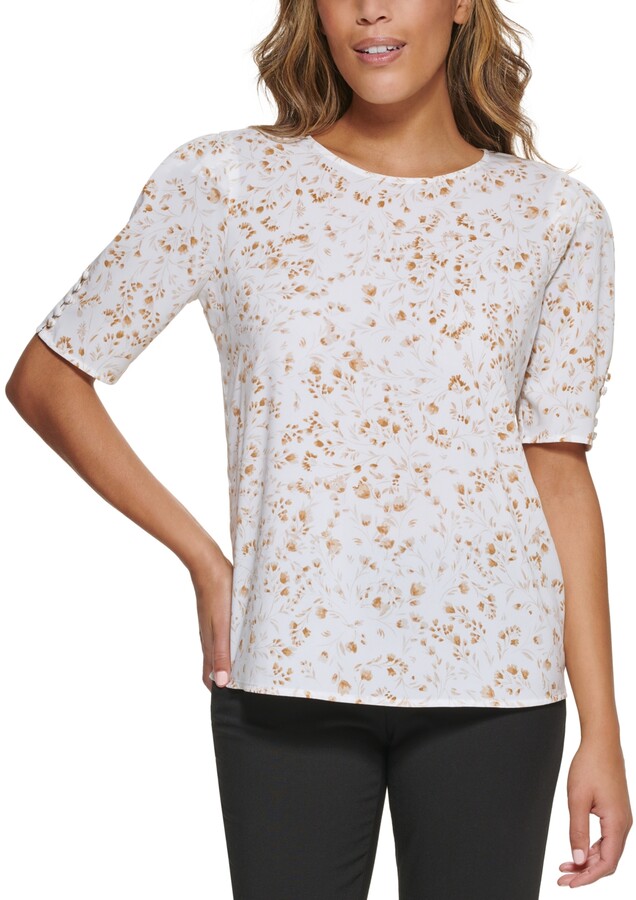 Calvin Klein Floral Top | Shop the world's largest collection of 
