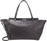 Thumbnail for your product : Valentino Rockstud Medium Trapeze Bag-Black