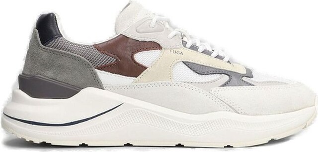 D.A.T.E Fuga Panelled Lace-Up Sneakers