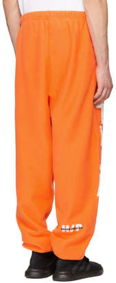 Heron Preston Orange Style Tracksuit Sweatpants