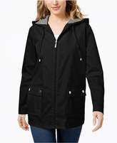 Thumbnail for your product : Karen Scott Hooded Rain Jacket, Created for Macy's