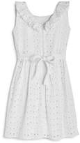 Thumbnail for your product : Us Angels Girls' Ruffled Eyelet Dress - Little Kid