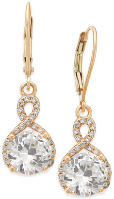 Giani Bernini Cubic Zirconia Infinity Drop Earrings in 18k Gold-Plated Sterling Silver, Only at Macy's