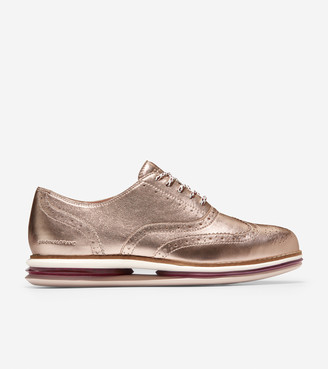 rose gold oxford shoes