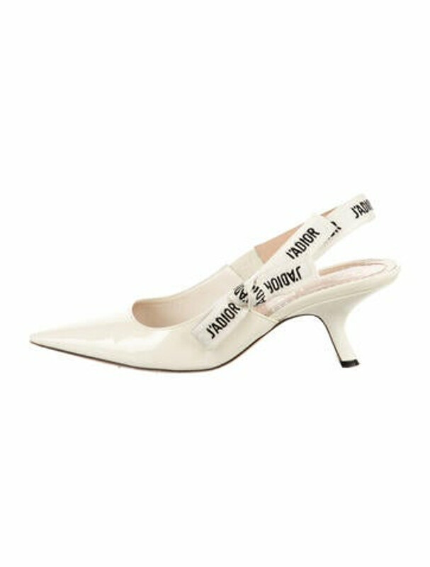 white dior slingback