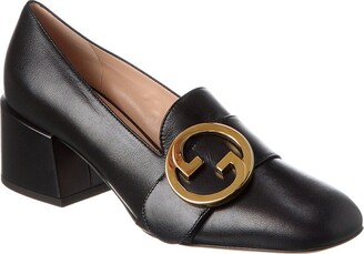 Gucci Blondie Gg Leather Pump - ShopStyle