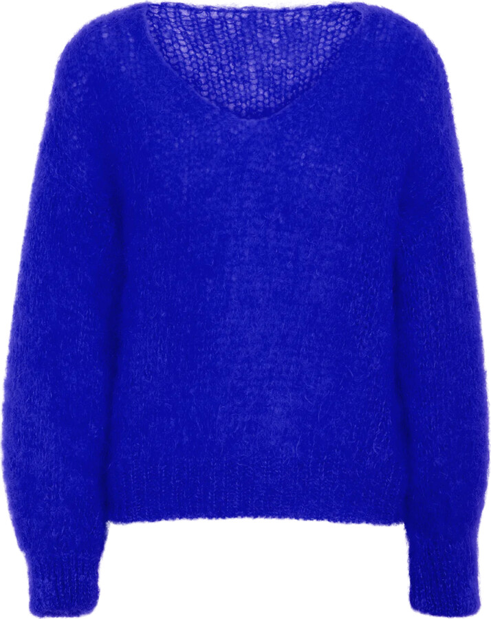 AMERICANDREAMS Milana Mohair Jumper Electric Blue ShopStyle Knitwear