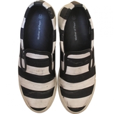 Thumbnail for your product : Mother of Pearl Black Leather Trainers
