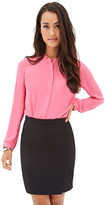 Thumbnail for your product : Forever 21 Contemporary Textured Woven Blouse