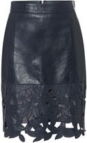 Thumbnail for your product : House of Fraser Dickins & Jones Leather floral skirt