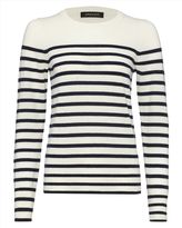Thumbnail for your product : Jaeger Cashmere Breton Stripe Sweater