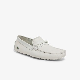 Lacoste Men's Anstead Leather Shoes - ShopStyle Slip-ons & Loafers