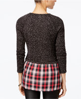 Thumbnail for your product : Sanctuary Rock House Plaid-Contrast Sweater