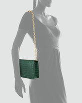 Thumbnail for your product : Nancy Gonzalez Crocodile Medium Chain-Strap Flap Clutch Bag, Green