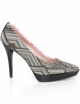 Thumbnail for your product : Stuart Weitzman Graphic Weave Heels