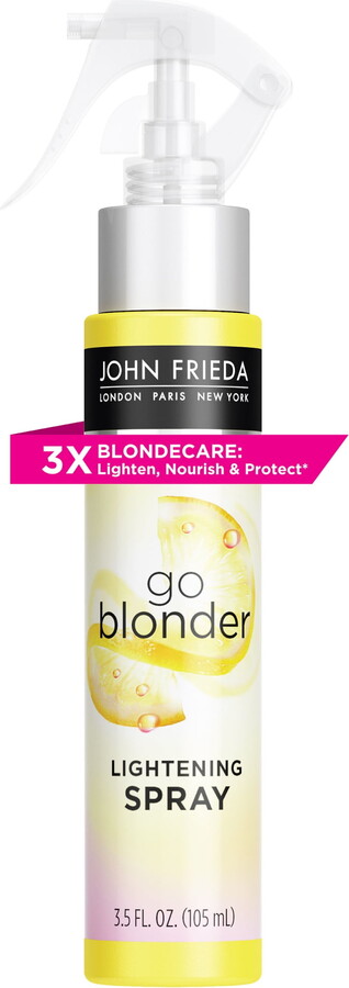 John Frieda Go Blonder Lightening Hairspray, Paraben Free, Blonde Styling Tone Enhancer, 3.5 fl oz