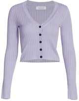 Thumbnail for your product : Naadam Ribbed Cropped Cardigan