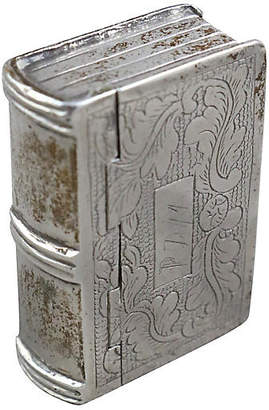 One Kings Lane Vintage Silver Book Box - Schorr & Dobinsky