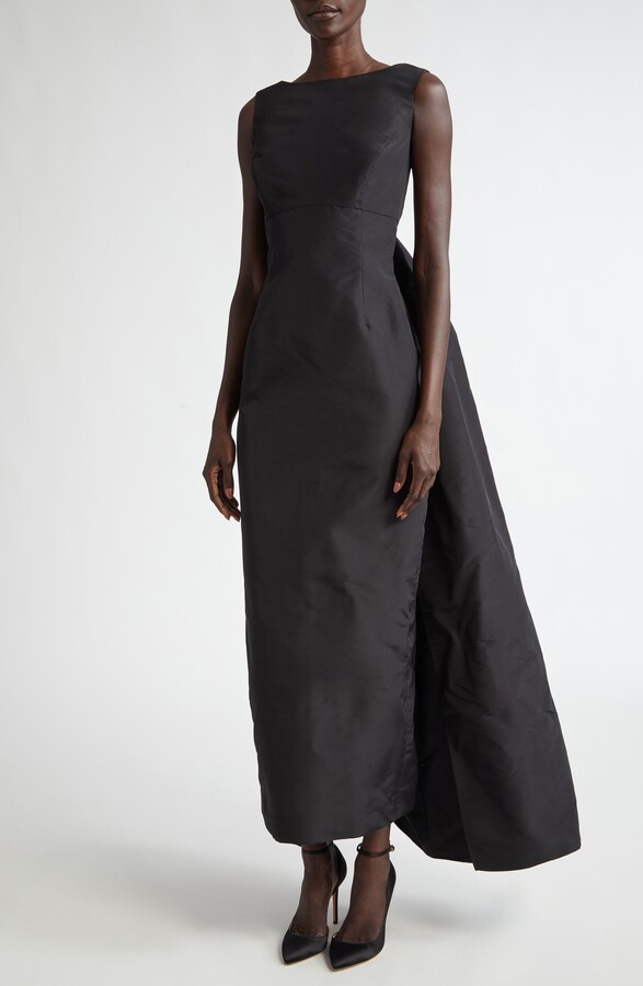 Watteau Silk Satin Gown