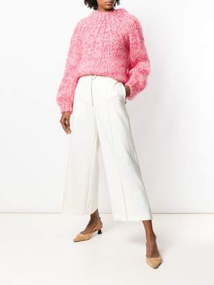 Maison Flaneur flared cropped trousers