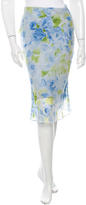 Thumbnail for your product : Vera Wang Embellished Floral Print Skirt