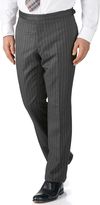 Thumbnail for your product : Charles Tyrwhitt Charcoal slim fit morning suit pants