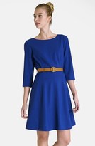 Thumbnail for your product : Tahari Belted Fit & Flare Dress
