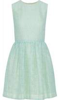 Thumbnail for your product : RED Valentino Flared Flocked Gauze Mini Dress
