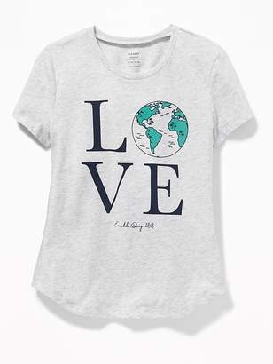 Old Navy "Earth Day 2018" Graphic Tee for Girls