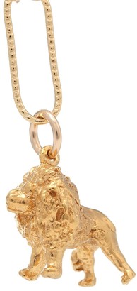 Alighieri The Lion in the Night 24kt gold-plated necklace