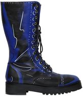 Thumbnail for your product : Moschino 40mm Shadow Leather Boots