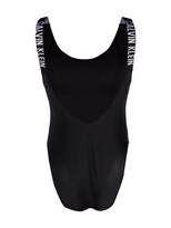 Thumbnail for your product : Calvin Klein Jeans Logo-Print Scoop-Neck Swimsuit