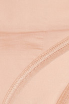 Thumbnail for your product : Yummie by Heather Thomson Lorelai Stretch-jersey Thong - Blush