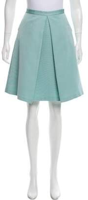 Tibi Pleated Knee-Length Skirt